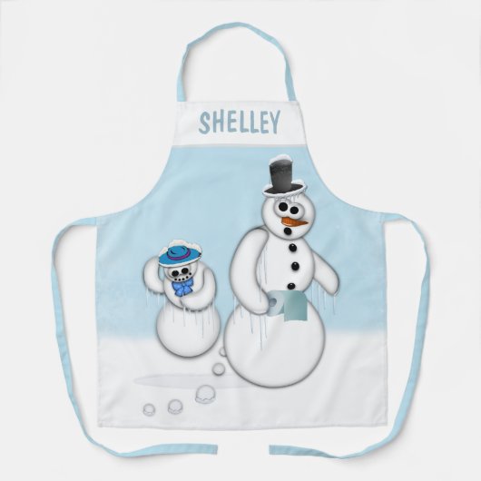 Tablier Pooping Snowman (Recto)