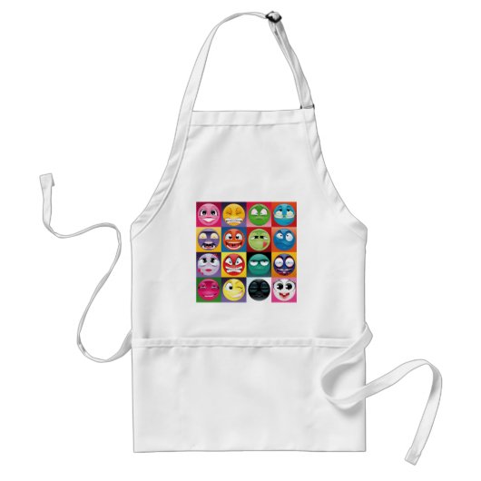 Tablier pop art emojis (Devant)