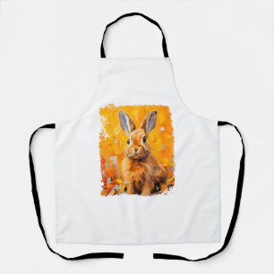 Tablier Pop Art Lapin Coloré Lapin Orange