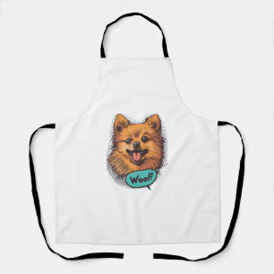 Tablier Pop Art Pomeranian - Retro Comic Chien