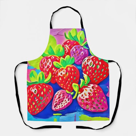 Tablier Pop Art Strawberry (Recto)