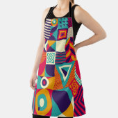 Tablier Pop formes géométriques abstraites, motif transpar (Insitu)