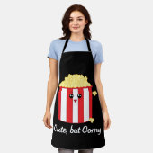 Tablier Popcorn Cartoon mou mais corny (Porté)