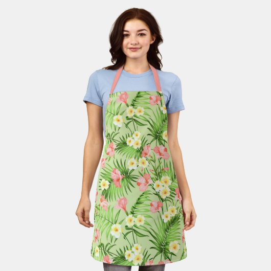Tablier Populaire Élégant Floral (Porté)