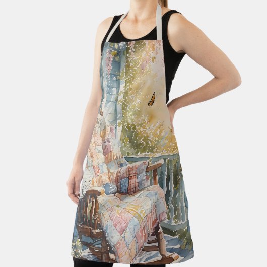 Tablier Porche confortable avec courtepointe et charme de (Insitu)