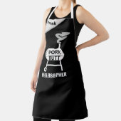 Tablier "Pork Butt Philosopher" Apron - BBQ Wisdom (Insitu)