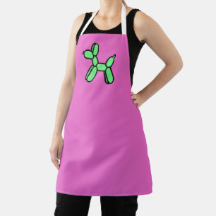Tablier Porte-ballons rose et vert