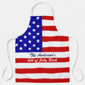 Tablier Porte-drapeau américain personnalisé (Recto)