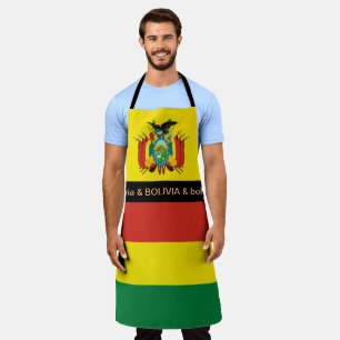 Tablier Porte-drapeau bolivien, cuisine des chefs bolivien