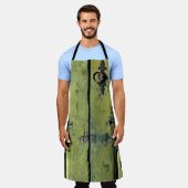 Tablier Porte fermée en bois brun à deux panneaux (Porté)