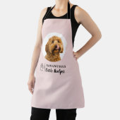 Tablier Porte-photo rose de chien personnalisé (Insitu)