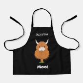 Tablier Porte-vaches Highland personnalisé (Recto)