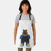 Tablier Porter comme boîte avec gants de boxe (Insitu)