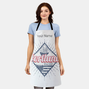 Tablier Portland Maine City États-Unis Vintage USA