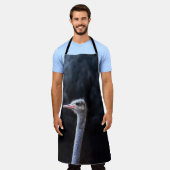 Tablier portrait d'autruche (Porté)