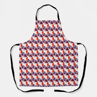 Tablier Portrait de chat - Art Graphique Gras Orange et Vi