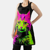 Tablier Portrait de chat de Neon (Insitu)