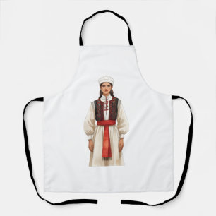 Tablier Portrait de costume albanais traditionnel Patrim