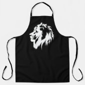 Tablier Portrait de Lion (blanc) (Recto)