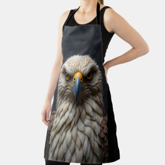 Tablier Portrait d'oiseaux feuillés