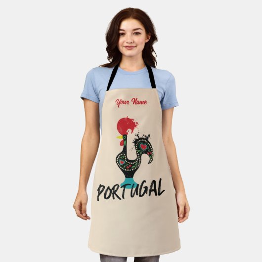 Tablier Portugal Barcelos coq symbole Apron (Porté)