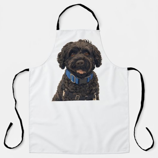 Tablier Portuguese Water Dog All-Over Print Apron (Recto)