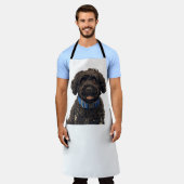 Tablier Portuguese Water Dog All-Over Print Apron (Porté)