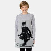 Tablier Pose à pinceau en encre Catwoman (Porté)