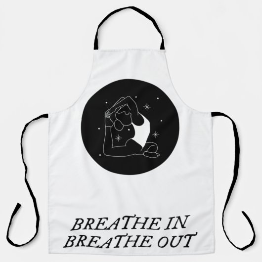 Tablier pose de yoga demi lune (Recto)