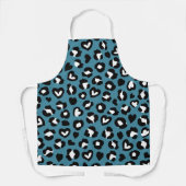 Tablier Poster de animal, Léopard Bleu, Zones de Cheetah,  (Recto)