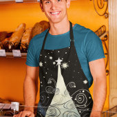 Tablier Poster des arbres de Noël et de Noël