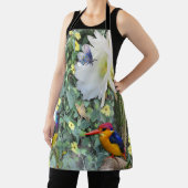 Tablier Poster en bois de Cactus Fleur et Oiseaux (Insitu)