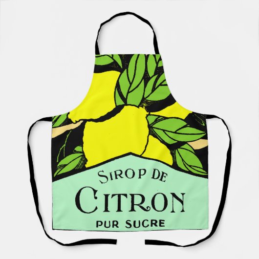 Tablier Poster publicitaire Sirop de Citron Lemons (Recto)