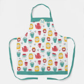 Tablier Pot de café, Confiture, Miel Jar Motif Monogramme (Recto)