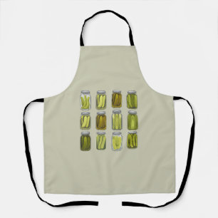 Tablier Pot de cornichons en conserve vintage pour amateur