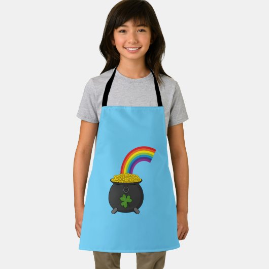 Tablier Pot de dessin en or arc-en-ciel (Insitu)