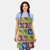Tablier Potato Chip Hearts Patchwork Design Aprons (Porté)