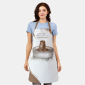 Tablier Poterie céramique Argile Turner sculpté à la main (Porté)