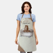 Tablier Poterie Céramique Argile Turner sculpture artisana (Porté)