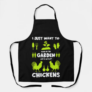 Tablier Poules Et Jardinage