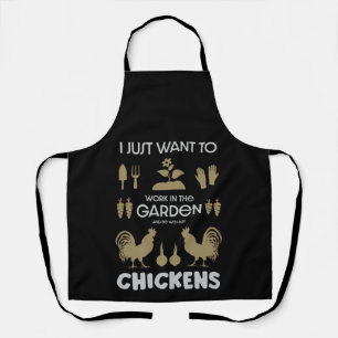 Tablier Poules Et Jardinage