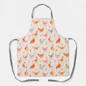 Tablier Poulet Coloré Cute Poule Hen Volaille (Recto)