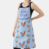 Tablier Poulet de Rooster Funny Oiseau Bleu Cockerel Apron (Insitu)