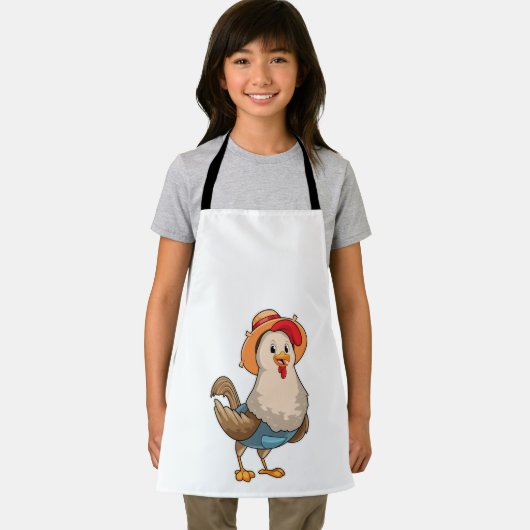 Tablier Poulet en fermier avec Casquette (Insitu)