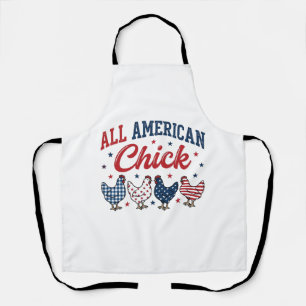 Tablier Poulet patriotique tout américain Design de t-shir