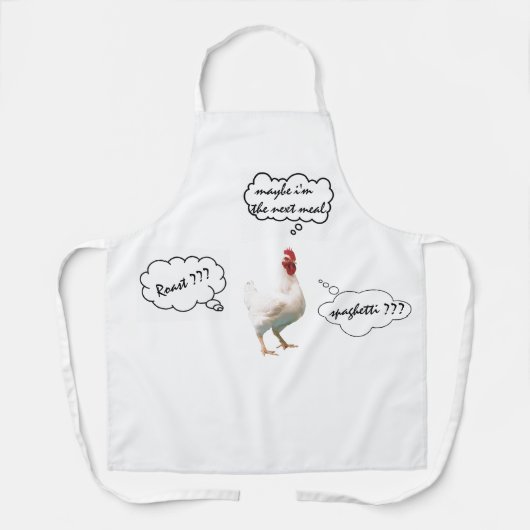 Tablier Poulet pendu (Recto)