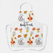 Tablier poulet prêt à cuisiner drôle (Recto)