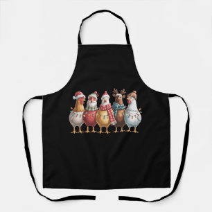 Tablier Poulets de Noël Cadeau de poulet de Noël Amateur d