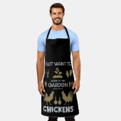 Tablier Poulets Et Jardinage (Porté)