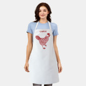 Tablier Poulets Hen Personnalisé (Porté)